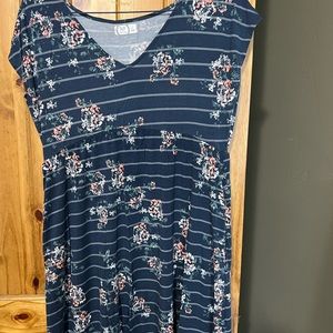 Blue floral dress